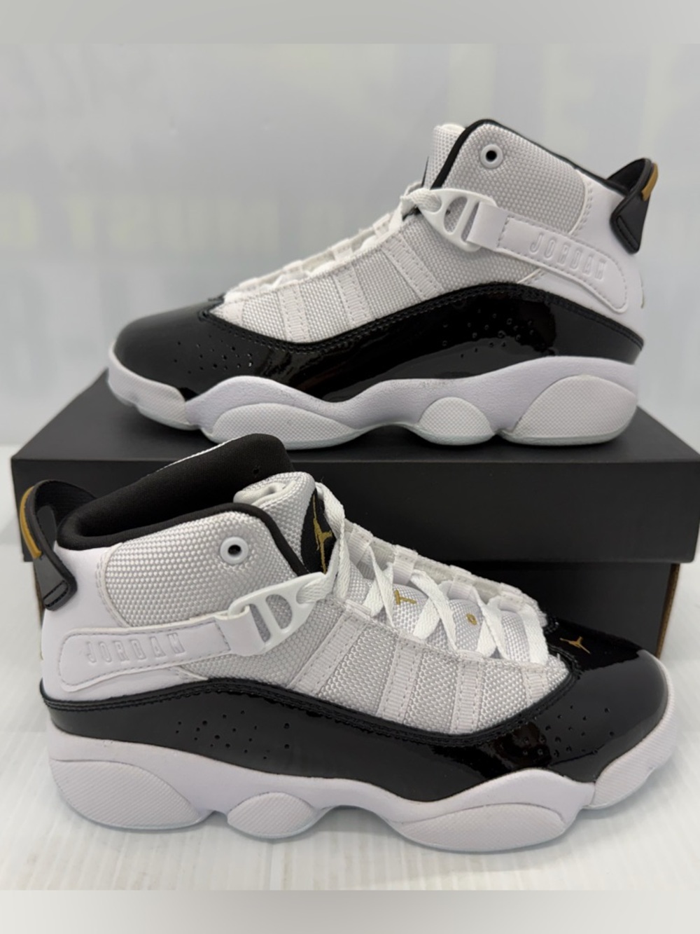 Jordan 6 Rings Defining Moments (PS) Kids Sneakers Size 1Y CW6996-100